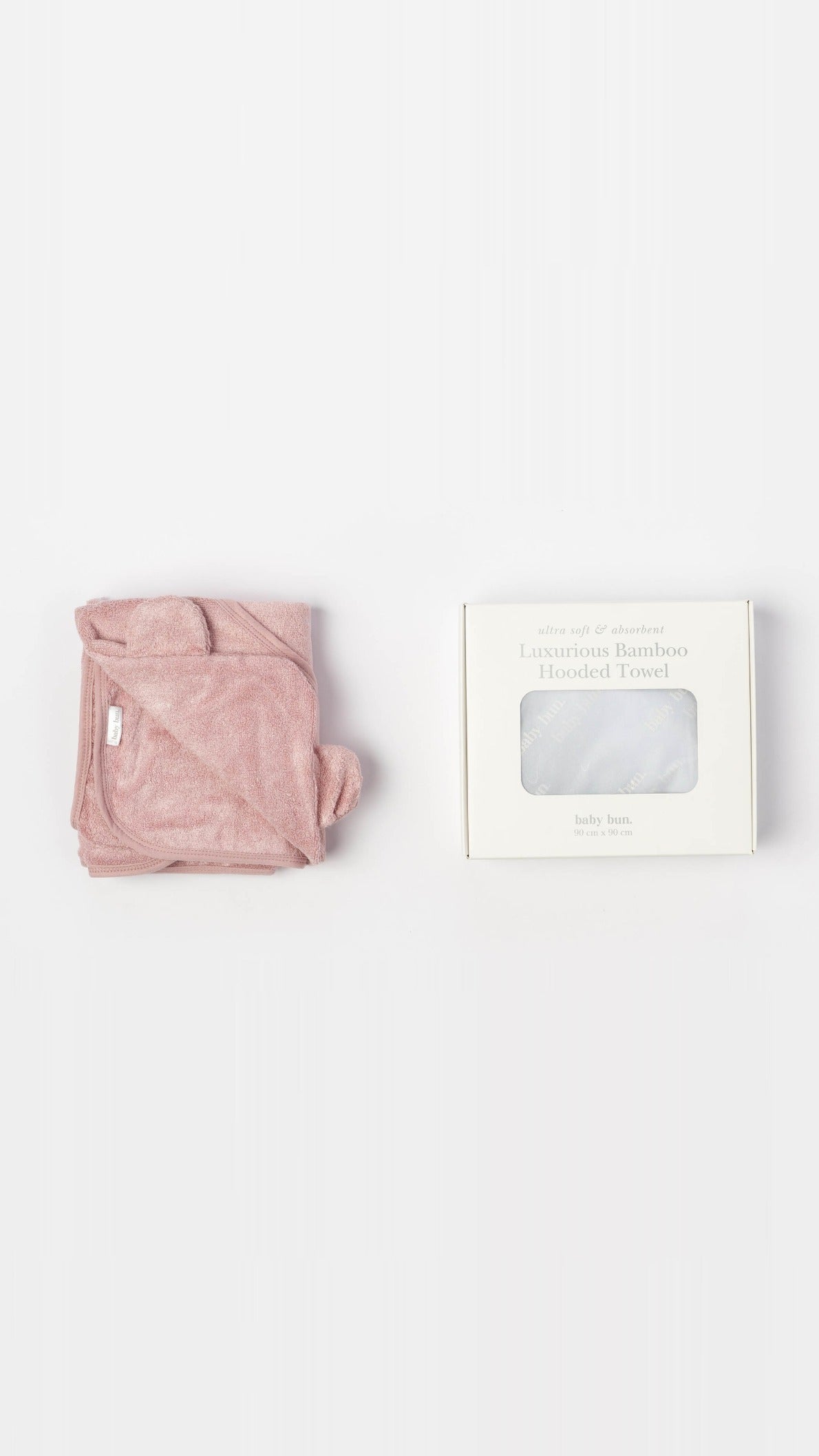 Luxurious Bamboo Hooded Towel (Dreamy Rose)