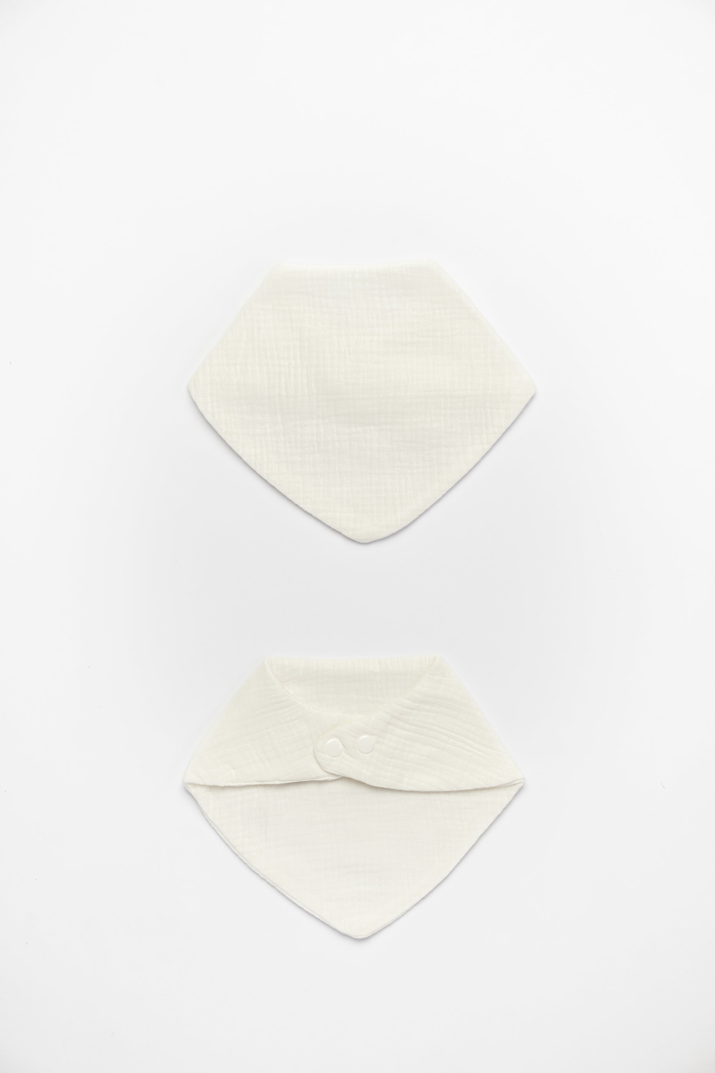 Soft White Muslin Bib